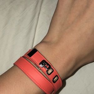 Fossil adjustable genuine leather bracelet